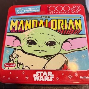 Star Wars The Mandalorian 1000 Piece Puzzle with Collectible Tin and Poster